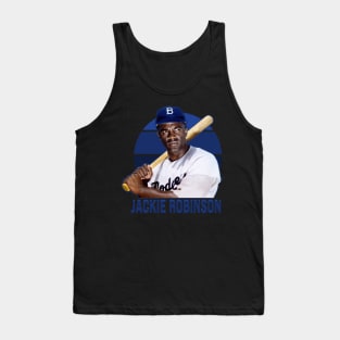 Jackie Robinson Blue Retro Tank Top